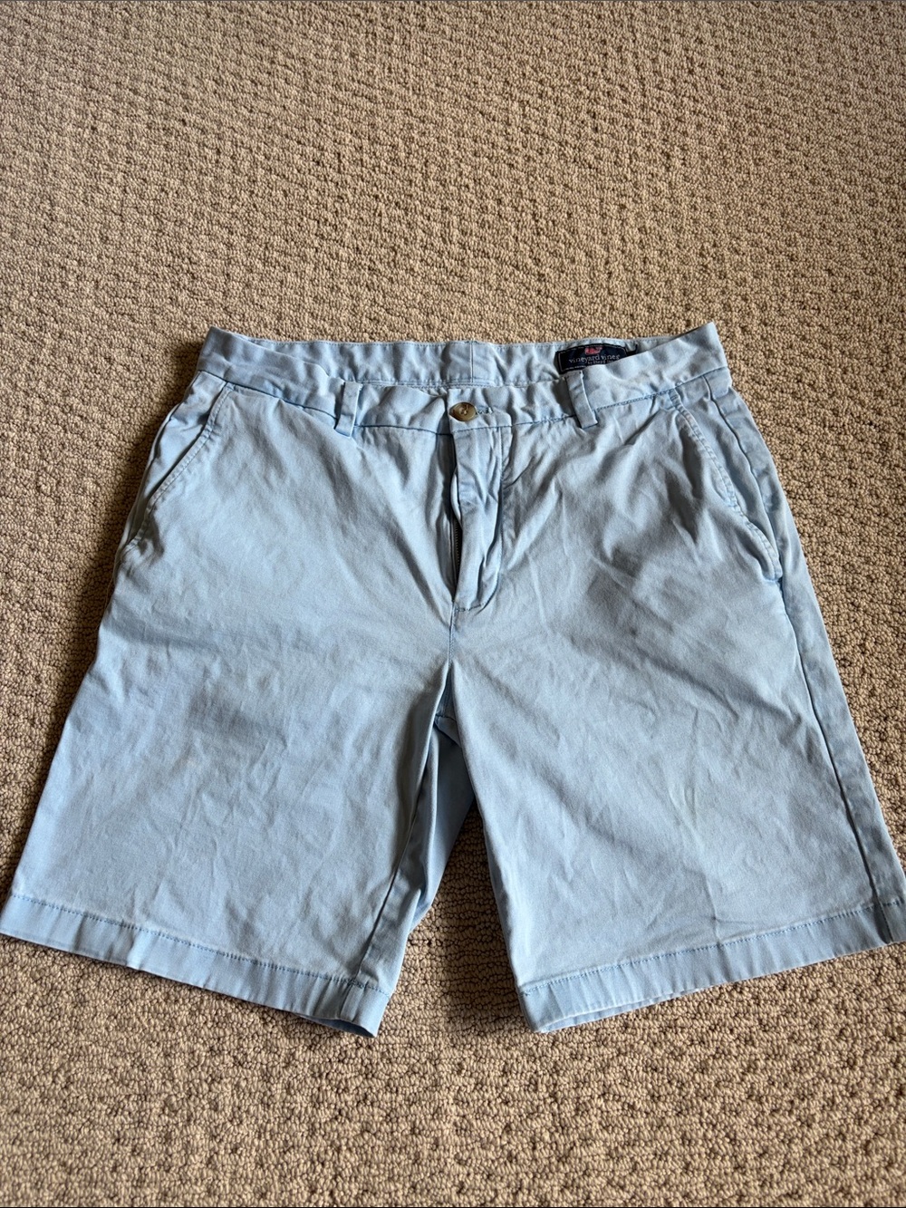 Vineyard Vines Men’s Light Blue Flat Front Shorts